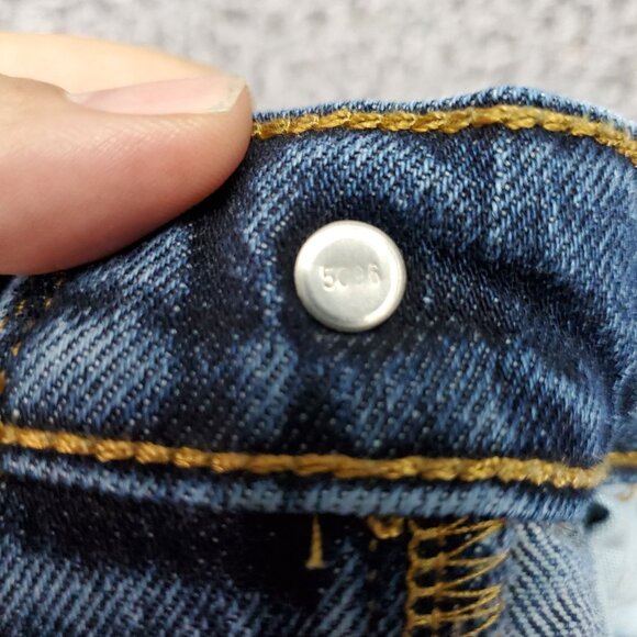Levis Jeans Womens 31 Blue 501 Skinny High Rise Button Fly Stretch Denim - Picture 13 of 14